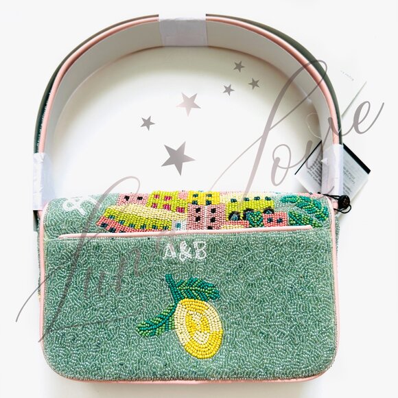 AMERICA & BEYOND Amalfi Dreams Beaded Shoulder / Clutch Bag NWT - Picture 6 of 10